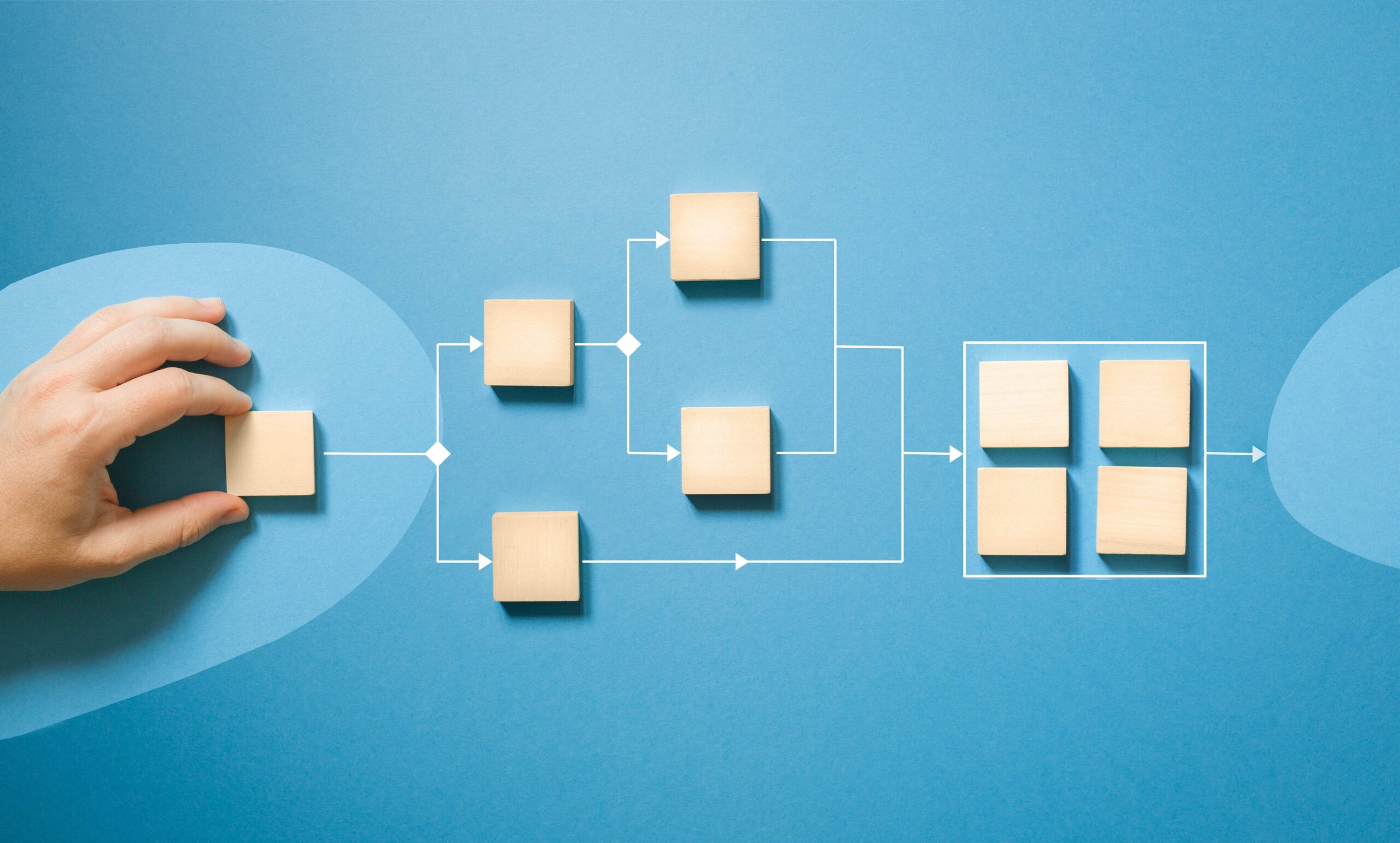 Business,Process,Automation.,Flowchart,,Concept,Of,Analysis,And,Optimization,Of business process automation. flowchart, concept of analysis and optimization of workflows.